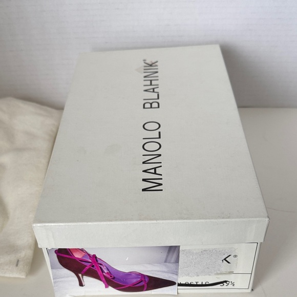 Manolo Blahnik Purple and Brown Heels - Picture 13 of 16